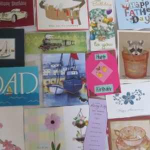 Lot of 28 Embellished & Felt CARD Fronts/Pieces All Sizes + Scraps (#988)